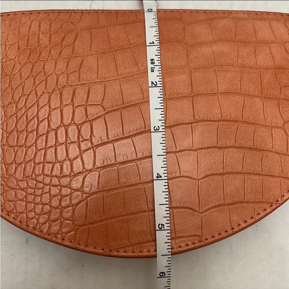 A New Day Half Circle Crocodile Wristlet - Clutch - Picture 5 of 6